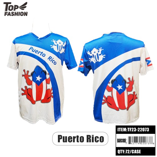 PUERTO RICO V-NECK SPORTS T-SHIRT 144PC/CS