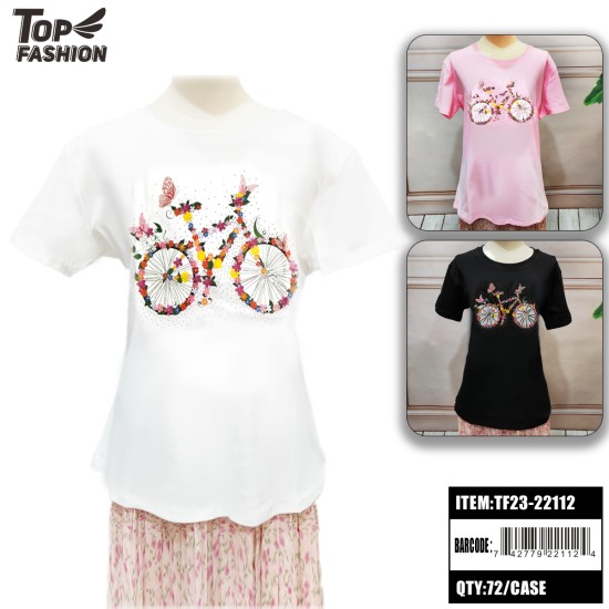 MIXED 3-COLOR BICYCLE MILK SILK T-SHIRT 72PC/CS