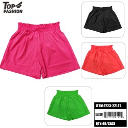 WOMENS MIXED 4-COLOR FOUR-WAY STRETCH SHORTS 48PC/CS