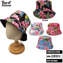 MIXED 4-COLOR COTTON DOUBLE-SIDED BUCKET HAT 144PC/CS