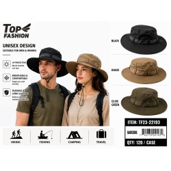 MIXED 4 COLOR OUTDOOR TWILL DENIM BUCKET HAT 120PC/CS