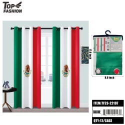 MEXICAN FLAG BLACKOUT 84CURTAINS 12PC/CS