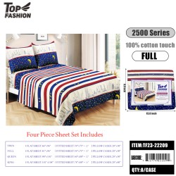 80G FULL SIZE STAR MOON FOUR-PIECE BED SHEET SET 8PC/CS
