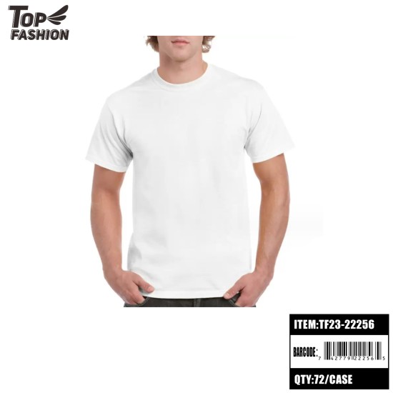 200G WHITE MENS COTTON T-SHIRT (S-XL) 72PC/CS