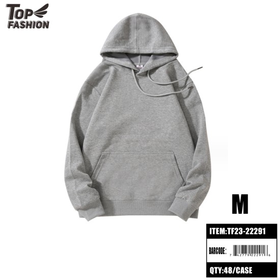 M SIZE LIGHT GRAY HOODED SWEATSHIRT 48PC/CS