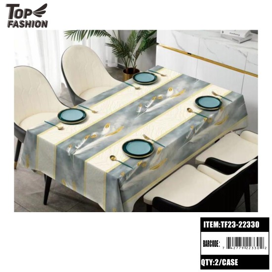 WHITE FEATHER PVC TABLECLOTH 22Y/RL 44Y/CS