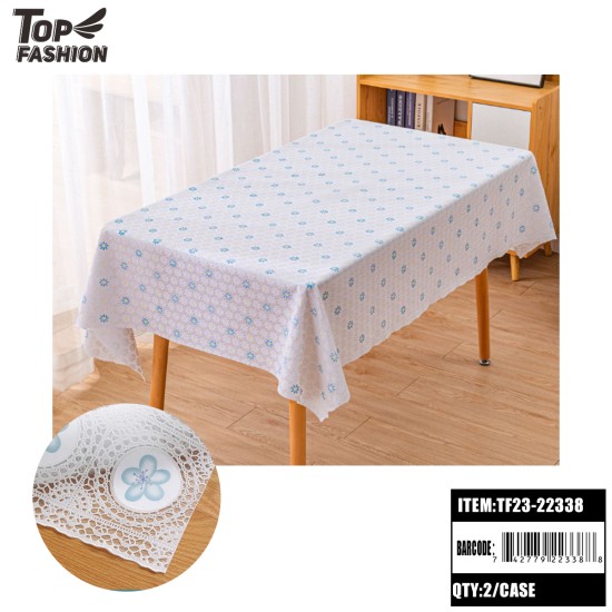 BLUE PLUM BLOSSOM PVC TABLECLOTH 22Y/RL 44Y/CS