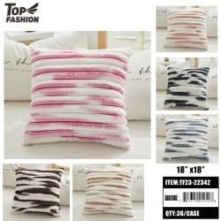 MIXED 6-COLOR SINGLE-SIDED COLORFUL CORN STRIP PILLOW 12PC/CS