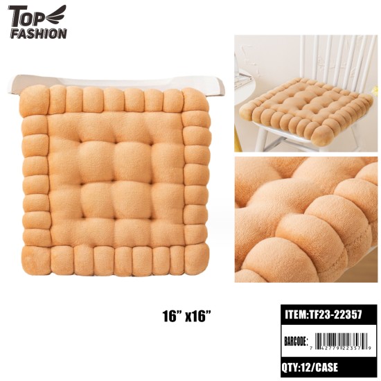 BISCUIT CUSHION (CAMEL) 24PC/CS