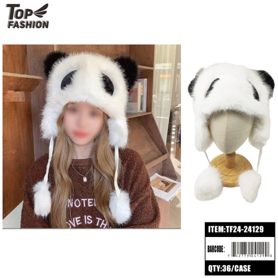 PANDA (WHITE) HAT 36PC/CS