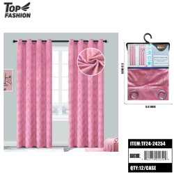 PINK HOT STAMPING 84 BLACKOUT CURTAINS 12PC/CS