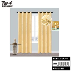 BEIGE PEONY 84 BLACKOUT CURTAINS 12PC/CS