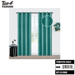 (GREEN) 84" BLACKOUT CURTAINS 12PC/CS