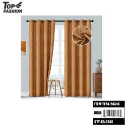 BROWN 84 BLACKOUT CURTAINS 12PC/CS