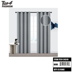 (GRAY) 84" BLACKOUT CURTAINS 12PC/CS