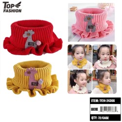 CHILDRENS 4-COLOR DEER SCARF 72PC/CS