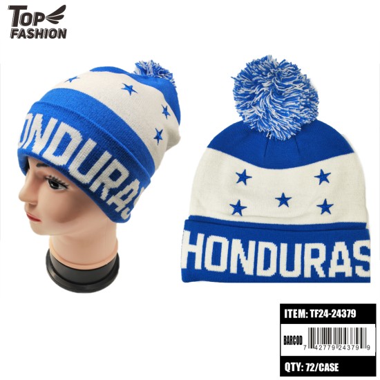 HONDURAS FLAG KNITTED HAT 72PC/CS