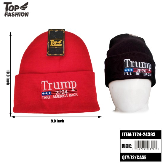 MIXED 2 COLORS TRUMP HAT 72PC/CS