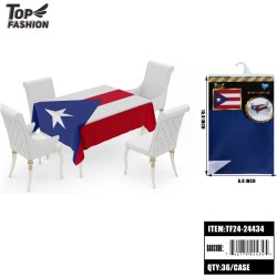 56X72 PUERTO RICO FLAG TABLECLOTH 36PC/CS