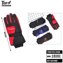 MENS 4-COLOR ELASTICATED VENT SKI GLOVES 120PC/CS