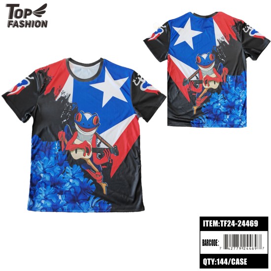 PUERTO RICO R-NECK SPORTS T-SHIRT 168PC/CS