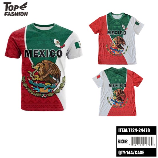 MEXICO CHILDRENS ROUND NECK SPORTS T-SHIRT 192PC/CS