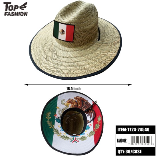 MEXICAN TOBACCO STRAW HAT 36PC/CS