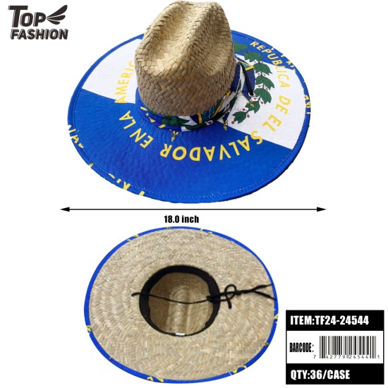 EL SALVADOR TOBACCO STRAW HAT 36PC/CS