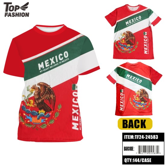 MEXICO CREW NECK SPORTS T-SHIRT 144PC/CS