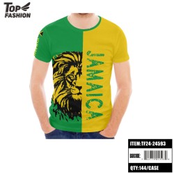 JAMAICA CREW NECK SPORTS T-SHIRT 144PC/CS