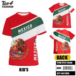 MEXICO KIDS CREW NECK SPORTS T-SHIRT 144PC/CS