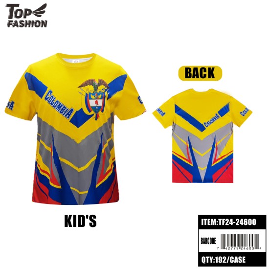 COLOMBIA KIDS ROUND NECK SPORTS T-SHIRT 192PC/CS