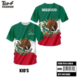 MEXICO KIDS CREW NECK SPORTS T-SHIRT 144PC/CS