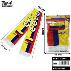 COLOMBIA KNITTED SCARF 144PC/CS