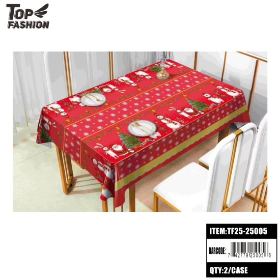CHRISTMAS DEER + SNOWFLAKES RED AND WHITE WALLPAPER 22Y/ROLL