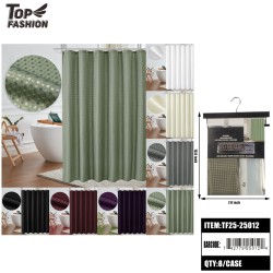 72*72*8 MIX 8 COLOR SHOWER CURTAIN SET 8PC/CS