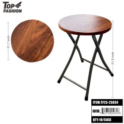 ROUND FOLDING TABLE WITH DARK WOOD GRAIN TOP 10PC/CS ROUND FOLDING TABLE WITH DARK WOOD GRAIN TOP 10PC/CS