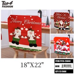 CHRISTMAS CHAIR BACK COVER 72PC/CS