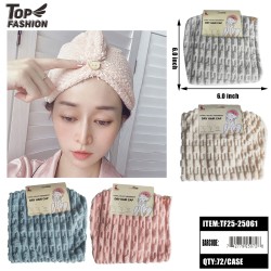 HAIR DRYING CAP - 10*26 MIX 4 COLOR 72PC/CS