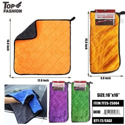 CAR CLEANING TOWEL- 16X16" MIX 4 COLOR  72PC/CS