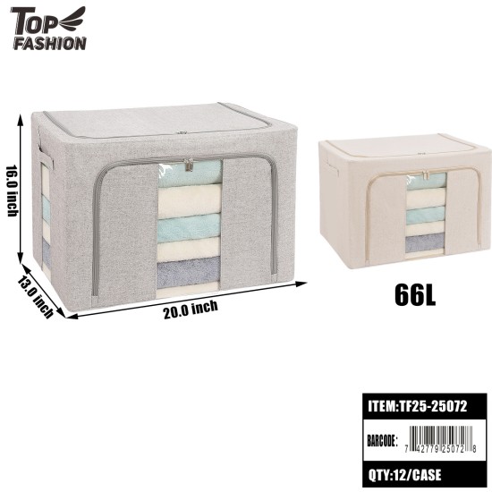 66L FOLDABLE STORAGE BOX 12PC/CS