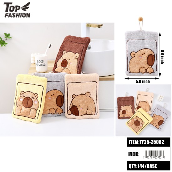 BEAR DESIGN HAND TOWEL 5x8 144PC/CS