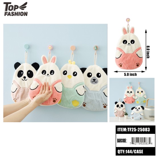 ANIMAL DESIGN HAND TOWEL 5x8 144PC/CS