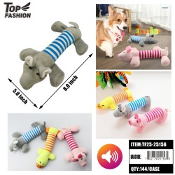 PET SQUEAKY PLUSH PET TOY SOFT FUN&PERFECT 12PC/12PK/144PC/C