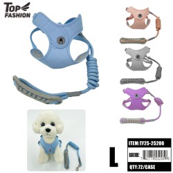 L SIZE COMFORT HARNESS SET WITH SHOCK ABSORBING LEASH 72PC/CS