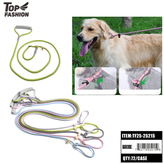 ADJUSTABLE SLIP LEASH WITH SOFT HANDLE 12PC/6PK/72PC/CS