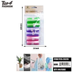 PET WASTE BAGS 3 COLLOR 15CT (6PC) 12PK/12BG/144PK/CS