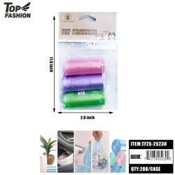 PET WASTE BAGS 3 COLORS 15CT (3PC) 12PK/24BG/288PK/CS
