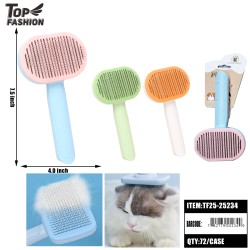 PET SLICKER GROOMING BRUSH MIX 3COLORS 6PC/12PK/72PC/CS