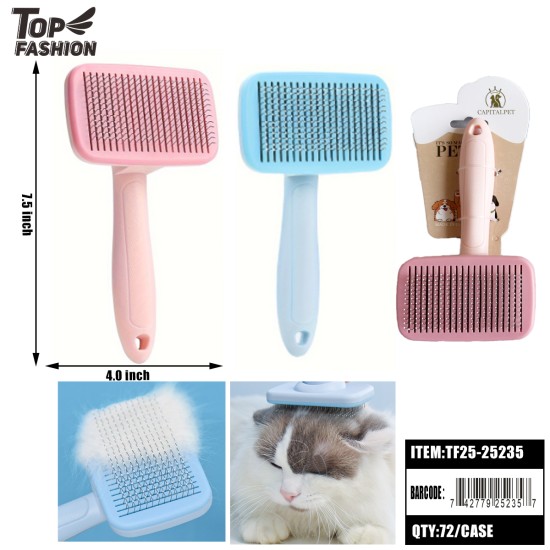 PET SLICKER BRUSH MIX 3 COLORS 6PC/12PK/72PC/CS